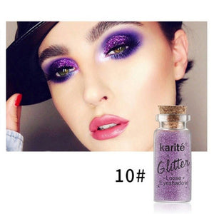 Chic 12 Colors Glitter Eye Shadow Cosmetics Makeup Diamond Lips Loose Eyes Pigment Powder Woman Cosmetics Make Up Eyeshadow