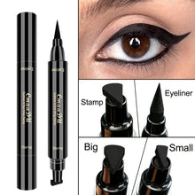 Load image into Gallery viewer, Cmaadu Black Liquid Eyeliner Stamp Marker Pencil Waterproof Stamp Double-ended Eye Liner Pen Cosmetic Eyliner TSLM2