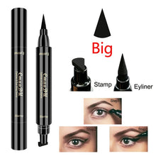 Load image into Gallery viewer, Cmaadu Black Liquid Eyeliner Stamp Marker Pencil Waterproof Stamp Double-ended Eye Liner Pen Cosmetic Eyliner TSLM2