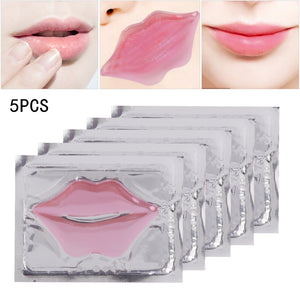 BearPaw 1pcs Lip Balm new Women Crystal Collagen Lip Mask Pads Moisture Essence Anti Ageing Wrinkle Patch Pad Gel Lip Care