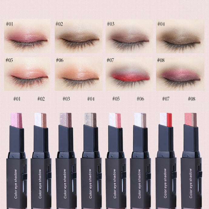 Double Color Eye Shadow Cream Pen Stick Pen Gradient Portable Size Eye Cosmetic Beauty Makeup