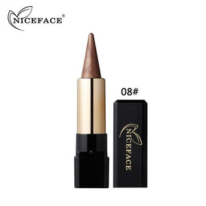 20 Colors Metallic Shimmer Eyeshadow Stick Makeup Pen Waterproof Smoky Eye Shadow Creamy Red Nude Eye Cosmetic Tools