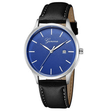 Load image into Gallery viewer, 2019 Geneva Mens Watches Top Brand Luxury New Fashion Women&#39;s Luxury Leather Band Date Analog Quartz Diamond Wrist Watch