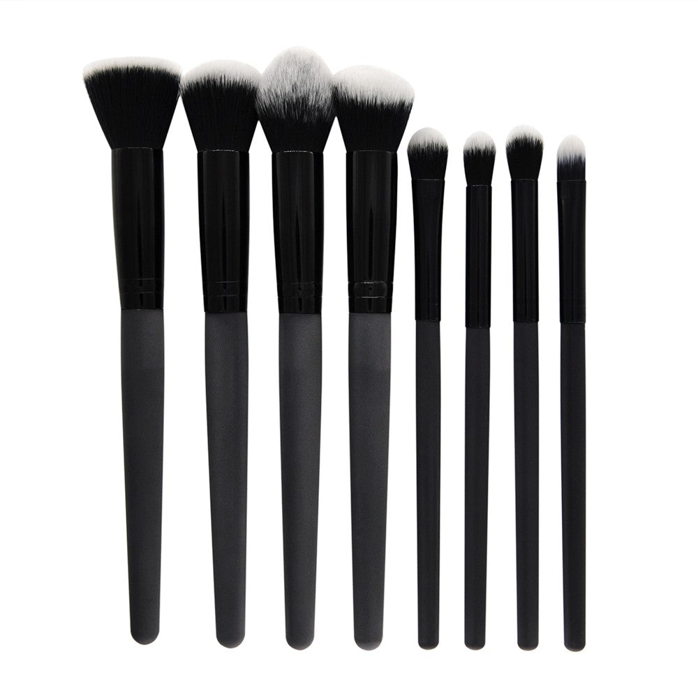 8 PCS Multifunctional Makeup Brush Set Thermal Induction Professional Portable Lightweight Plastic Handle Heat Sensitive Color-Changing Make Up Tool Easy Using and Easy Carrying