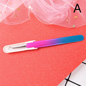 1pc Blackheads Tweezer Stainless Steel Blackhead Acne Remover Face Care Tool Multi-purpose Extention False Eye Lash Eyelashes