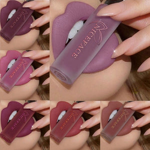 24 Color Lipstick Makeup Lips Matte Long-lasting Waterproof Liquid Lip Gloss Nude Cosmetic Mate Non-stick Cup Lipsticks