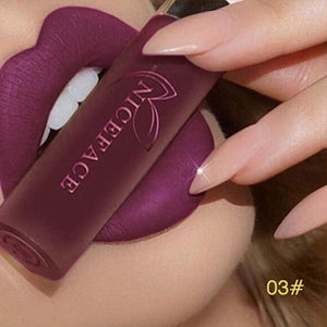 24 Color Lipstick Makeup Lips Matte Long-lasting Waterproof Liquid Lip Gloss Nude Cosmetic Mate Non-stick Cup Lipsticks