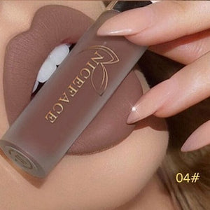 24 Color Lipstick Makeup Lips Matte Long-lasting Waterproof Liquid Lip Gloss Nude Cosmetic Mate Non-stick Cup Lipsticks