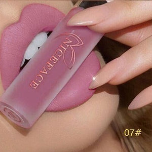 24 Color Lipstick Makeup Lips Matte Long-lasting Waterproof Liquid Lip Gloss Nude Cosmetic Mate Non-stick Cup Lipsticks