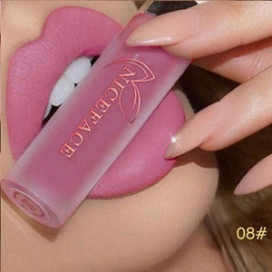 24 Color Lipstick Makeup Lips Matte Long-lasting Waterproof Liquid Lip Gloss Nude Cosmetic Mate Non-stick Cup Lipsticks