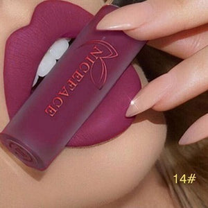 24 Color Lipstick Makeup Lips Matte Long-lasting Waterproof Liquid Lip Gloss Nude Cosmetic Mate Non-stick Cup Lipsticks