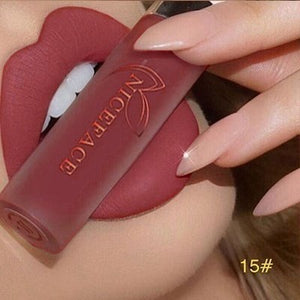 24 Color Lipstick Makeup Lips Matte Long-lasting Waterproof Liquid Lip Gloss Nude Cosmetic Mate Non-stick Cup Lipsticks