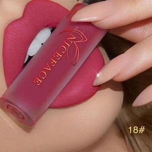 24 Color Lipstick Makeup Lips Matte Long-lasting Waterproof Liquid Lip Gloss Nude Cosmetic Mate Non-stick Cup Lipsticks