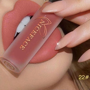 24 Color Lipstick Makeup Lips Matte Long-lasting Waterproof Liquid Lip Gloss Nude Cosmetic Mate Non-stick Cup Lipsticks