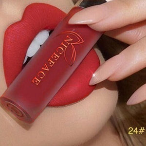 24 Color Lipstick Makeup Lips Matte Long-lasting Waterproof Liquid Lip Gloss Nude Cosmetic Mate Non-stick Cup Lipsticks