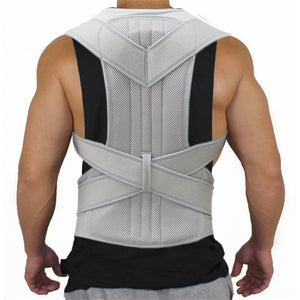 Male Adjustable Nylon Shoulder Back Support Belt Therapy Posture Corrector Brace for Female Braces&Supports Correct Poor Belt