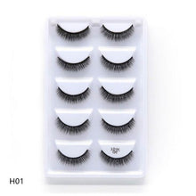 Load image into Gallery viewer, NEW 1/3/5 pairs Fake Mink Eyelashes 3D Natural False Eyelashes 3d Mink Lashes Soft Eyelash Extension Makeup Kit Cilios