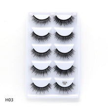 Load image into Gallery viewer, NEW 1/3/5 pairs Fake Mink Eyelashes 3D Natural False Eyelashes 3d Mink Lashes Soft Eyelash Extension Makeup Kit Cilios