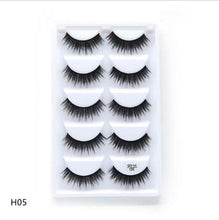 Load image into Gallery viewer, NEW 1/3/5 pairs Fake Mink Eyelashes 3D Natural False Eyelashes 3d Mink Lashes Soft Eyelash Extension Makeup Kit Cilios