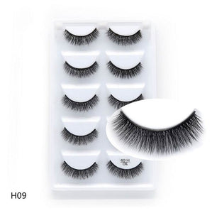 NEW 1/3/5 pairs Fake Mink Eyelashes 3D Natural False Eyelashes 3d Mink Lashes Soft Eyelash Extension Makeup Kit Cilios