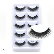 Load image into Gallery viewer, NEW 1/3/5 pairs Fake Mink Eyelashes 3D Natural False Eyelashes 3d Mink Lashes Soft Eyelash Extension Makeup Kit Cilios