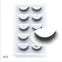 Load image into Gallery viewer, NEW 1/3/5 pairs Fake Mink Eyelashes 3D Natural False Eyelashes 3d Mink Lashes Soft Eyelash Extension Makeup Kit Cilios