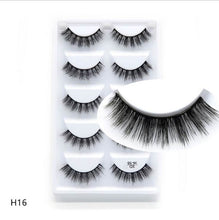 Load image into Gallery viewer, NEW 1/3/5 pairs Fake Mink Eyelashes 3D Natural False Eyelashes 3d Mink Lashes Soft Eyelash Extension Makeup Kit Cilios