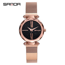 Load image into Gallery viewer, SANDA Modern Fashion Watch Women Mesh Stainless Steel Ladies Watches Top Brand Luxury High Quality Wristwatch Gift for Female