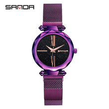 Load image into Gallery viewer, SANDA Modern Fashion Watch Women Mesh Stainless Steel Ladies Watches Top Brand Luxury High Quality Wristwatch Gift for Female