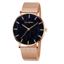 Load image into Gallery viewer, Ladies Watch Modern Fashion Quartz Watch Men Women Mesh Stainless Steel Watchband High Quality Casual Wristwatch Bracelet Gift