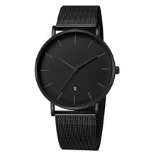 Load image into Gallery viewer, 2019 Big Black Watch Women Watches Ladies Luxury Stainless Steel Quartz Wrist Watch For Women Clock Female Wristwatch With Date