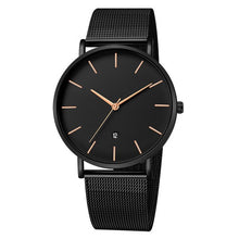 Load image into Gallery viewer, 2019 Big Black Watch Women Watches Ladies Luxury Stainless Steel Quartz Wrist Watch For Women Clock Female Wristwatch With Date