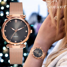 Load image into Gallery viewer, Vansvar Modern Fashion Quartz Watch Men Women Mesh Watch High Quality Casual Wristwatch Gift for Female 533