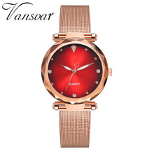 Load image into Gallery viewer, Vansvar Modern Fashion Quartz Watch Men Women Mesh Watch High Quality Casual Wristwatch Gift for Female 533