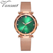 Load image into Gallery viewer, Vansvar Modern Fashion Quartz Watch Men Women Mesh Watch High Quality Casual Wristwatch Gift for Female 533