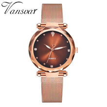 Load image into Gallery viewer, Vansvar Modern Fashion Quartz Watch Men Women Mesh Watch High Quality Casual Wristwatch Gift for Female 533