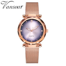 Load image into Gallery viewer, Vansvar Modern Fashion Quartz Watch Men Women Mesh Watch High Quality Casual Wristwatch Gift for Female 533