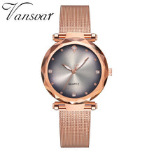 Load image into Gallery viewer, Vansvar Modern Fashion Quartz Watch Men Women Mesh Watch High Quality Casual Wristwatch Gift for Female 533