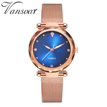 Load image into Gallery viewer, Vansvar Modern Fashion Quartz Watch Men Women Mesh Watch High Quality Casual Wristwatch Gift for Female 533