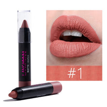 Load image into Gallery viewer, langmanni Maquiage 12color matte lipstick Waterproof Nude Velvet lipstick sexy Beauty Long-lasting batom Red Lips tint Cosmetic