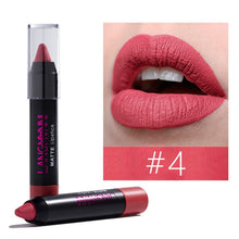 Load image into Gallery viewer, langmanni Maquiage 12color matte lipstick Waterproof Nude Velvet lipstick sexy Beauty Long-lasting batom Red Lips tint Cosmetic