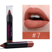 Load image into Gallery viewer, langmanni Maquiage 12color matte lipstick Waterproof Nude Velvet lipstick sexy Beauty Long-lasting batom Red Lips tint Cosmetic