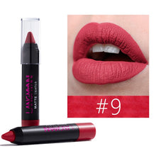 Load image into Gallery viewer, langmanni Maquiage 12color matte lipstick Waterproof Nude Velvet lipstick sexy Beauty Long-lasting batom Red Lips tint Cosmetic