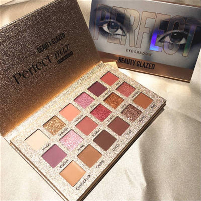 18 Colors Matte Shimmer Eyeshadow Palette Makeup Glitter Pigment Eyeshadow Pallete Waterproof Make Up Cosmetics for Eyes Shadow