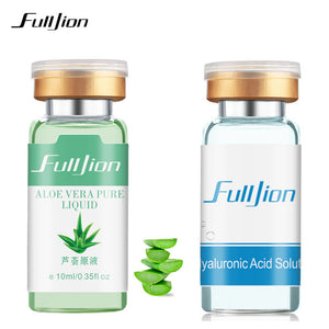 Fulljion Hyaluronic Acid Moisturizer + Aloe Vera Pure Liquid Essence Serum Acne Treatment Whitening Anti Wrinkle Cream Face Care