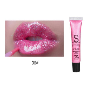 Manooby Hottest Liquid Lip Cosmetics Lasting Lipstick Moisturizer Shimmer Glitter Lipgloss Diamond Pearlescent Bright Lipstick