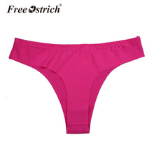 Load image into Gallery viewer, Free Ostrich Invisible Women 2019 Fashion Underwear Thong Cotton Spandex Gas Seamless Crotch Sexy Drop Shipping B1140