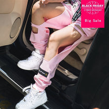 Load image into Gallery viewer, 2019 New Arrival Women Pants Casual Hip Hop Wide Leg Pants For Women Long Loose Pink Pants Classic Pant Preppy